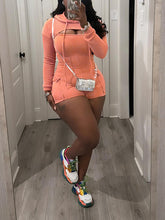 Cropped Hoodie & Romper Set Ins Street